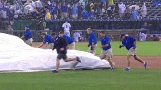 NYY@KC: Yankees, Royals delayed by rain