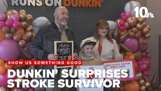 Stroke survivor who went viral practicing Dunkin' order gets big surprise