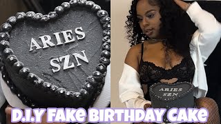 D.I.Y. HOW TO MAKE A FAKE BIRTHDAY CAKE