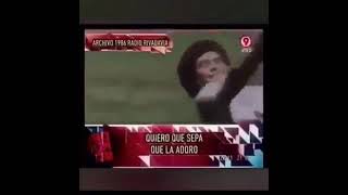 Maradona habla con su madre " Doña Tota" el dia que salió campeón del Mundo