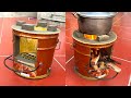 Get Creative With Old Iron Paint Buckets - Create An Economical Wood-burning Stove