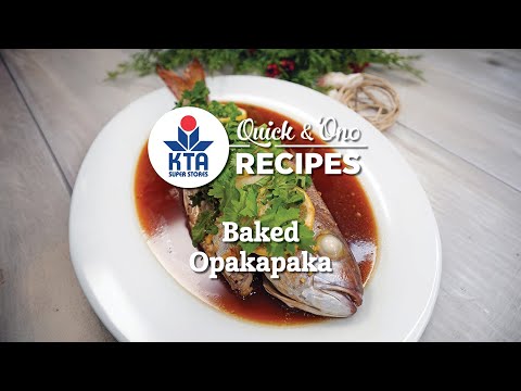 Baked Whole Opakapaka Recipe