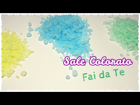 SALE COLORATO Fai da Te | Come colorare il Sale in pochi secondi e in modo FACILISSIMO!