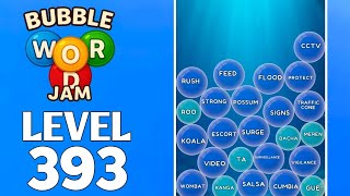 Bubble Word Jam Level 393 Full Walkthrough Solution