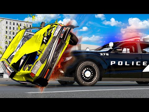 Police Chase with MAX DESTRUCTION! (BeamNG)