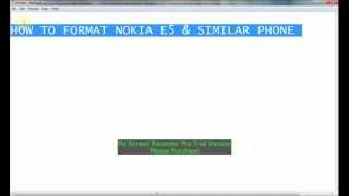 How to Format Nokia E5