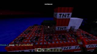 Minecraft - Pigs + Sheep + TNT = Result screenshot 5