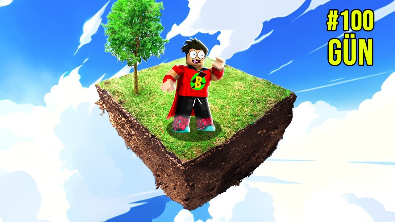 Gökyüzünde 100 Gün Hayatta Kal, 500.000 Dolar Kazan - Roblox Mr Beast