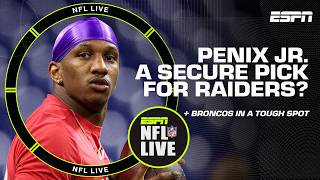 Denver's in a TOUGH draft spot + Michael Penix Jr. makes the MOST SENSE with RAIDERS?! | NFL Live