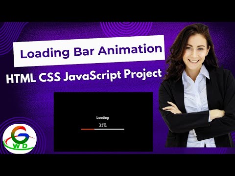 HTML CSS JavaScript Project | Loading Bar Animation | Guri Web Developer | JavaScript Tutorial