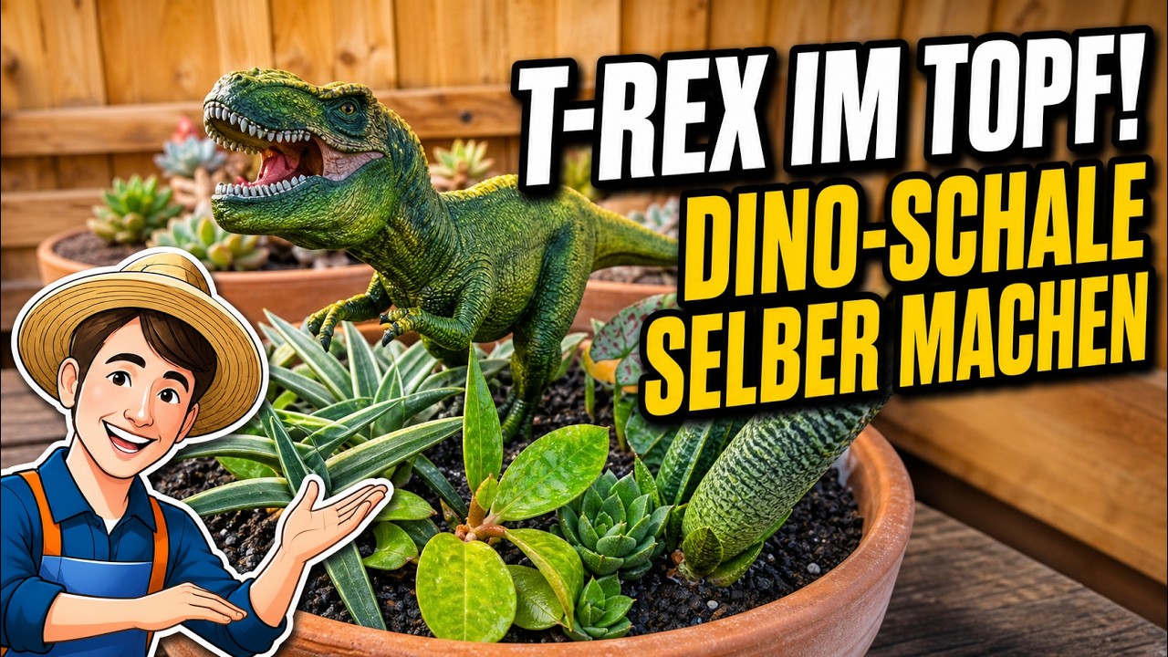 Bepflanzte Schale für Kreative Dinosaurier Fans
