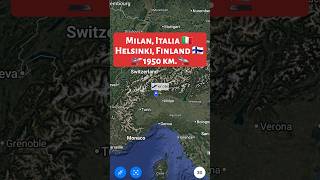 Milan, Italia 🇮🇹 to Helsinki, Finland 🇫🇮 Flight Route ✈️ AY1756