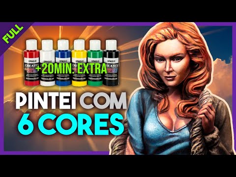 Painting EVERYTHING with 6 CREATEX colors! Complete tutorial - FULL