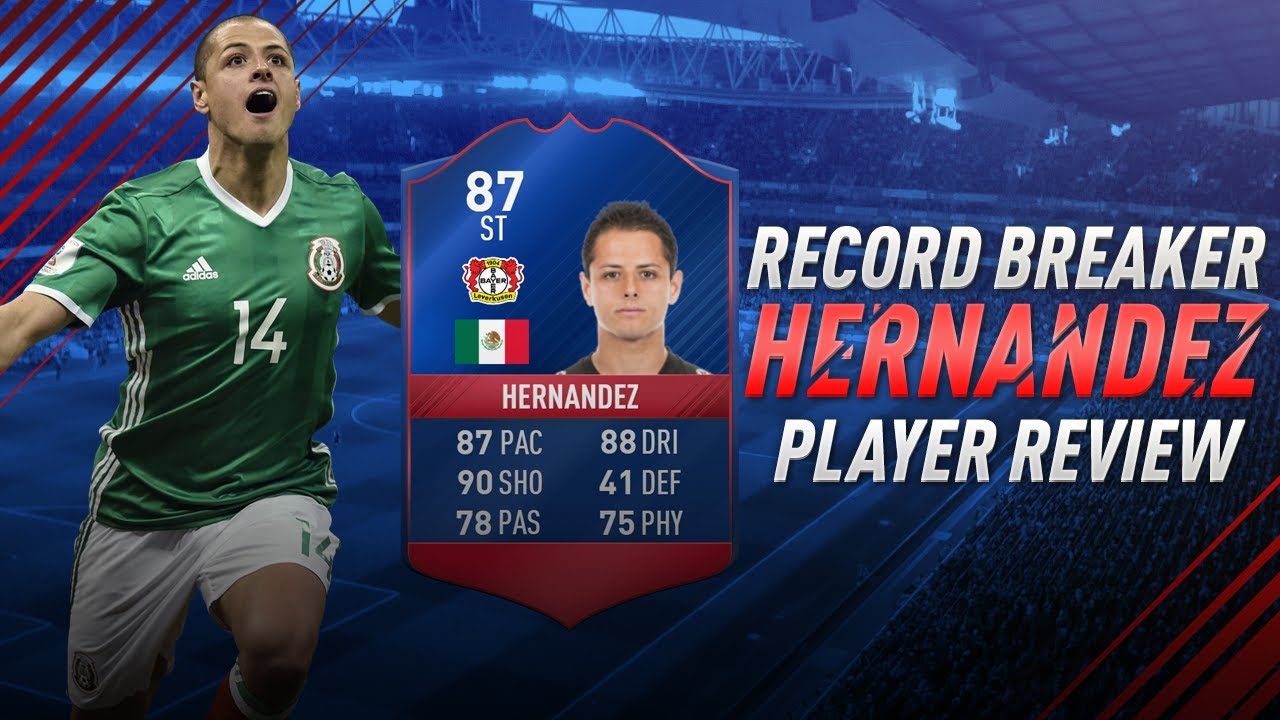 FIFA 17 RECORD BREAKER HERNANDEZ REVIEW - FIFA 17 RECORD BREAKER JAVIER HERNANDEZ PLAYER REVIEW
