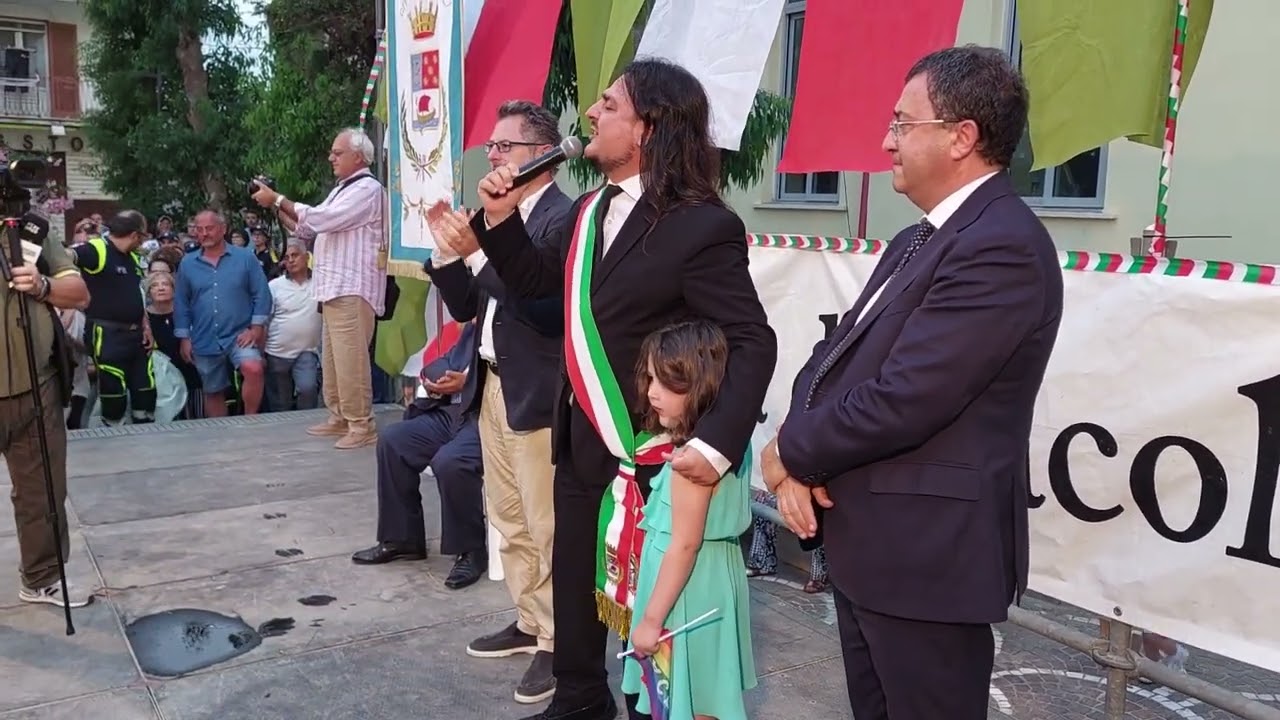 JOSI DELLA RAGIONE SINDACO DI BACOLI  INTERVISTA E SINTESI DEL DISCORSO DI PROCLAMAZIONE