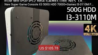 New Super Game Console X3 500G HDD 70000+Games I3-3110M For W... — Amazing Value 2026 | Must Have!