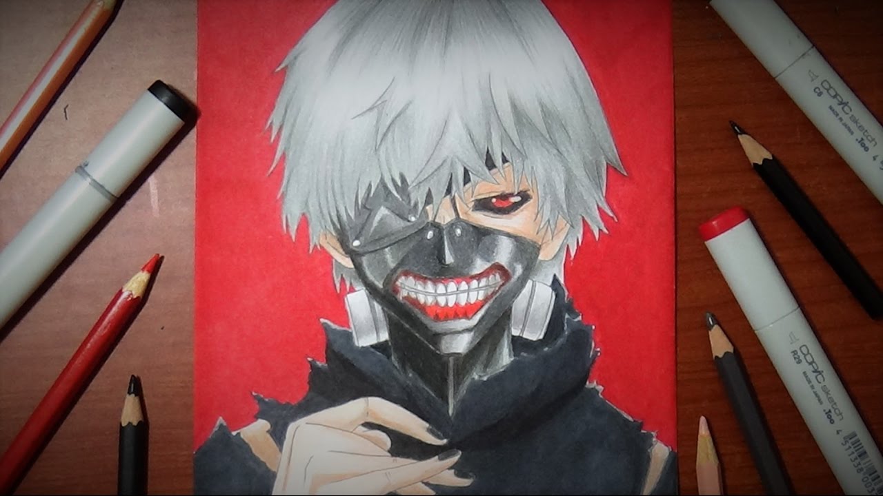 Speed Drawing Kaneki Ken Drawing (Tokyo Ghoul) [HD] YouTube