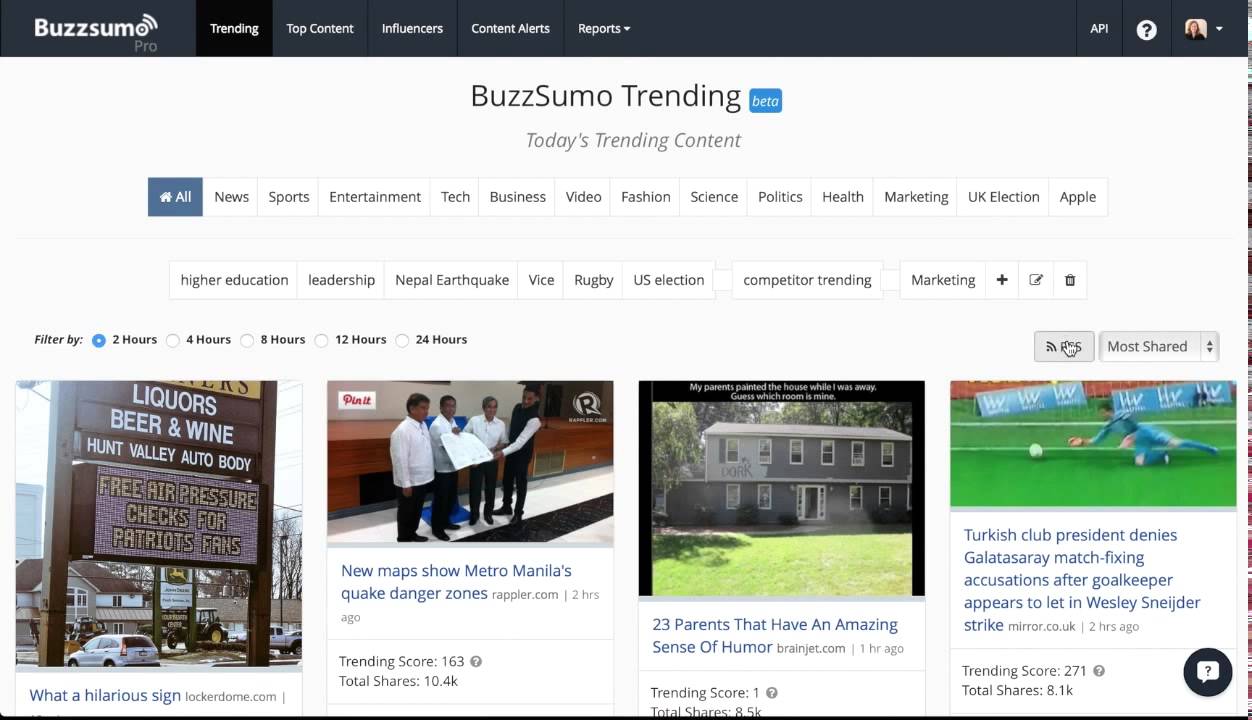 Quick Demo of Trending Content