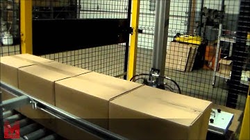 Automated Palletizing Machine Featuring X Z Gantry System From Macron   KwikPall Palletizer q2zgyitS