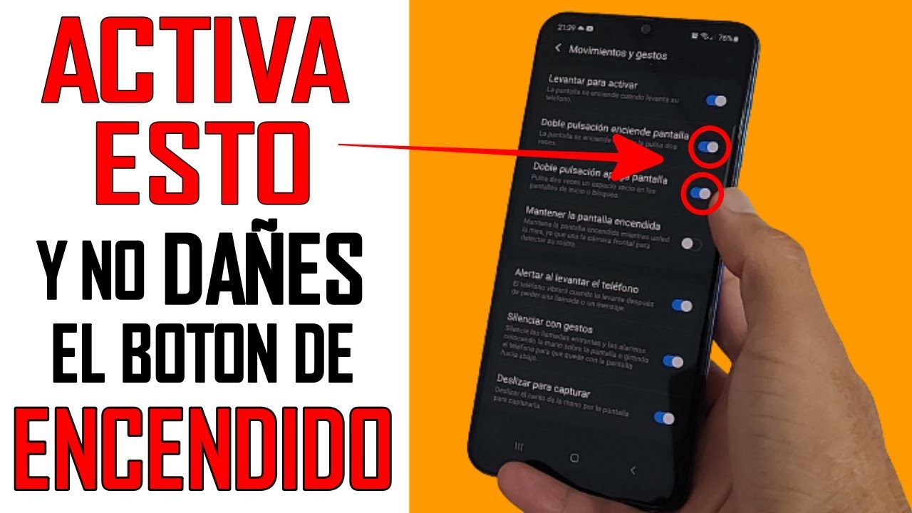 Como ENCENDER Y APAGAR La Pantalla del CELULAR con DOS TOQUES 2025 - Bloquear y Desbloquear Android