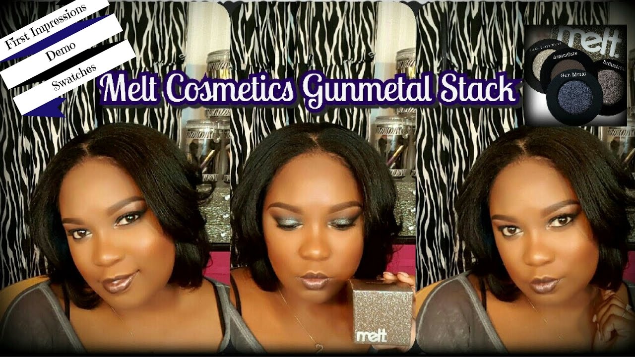 Melt Cosmetics Gun Metal Stack | First Impressions, Swatches & Demo | Dania Lanese