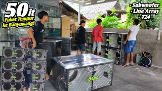 Lengkap Ke Banyuwangi  Paket Tempur 50 Jutaan Lengkap Sub U0026 Line Array Balap Azka Sound