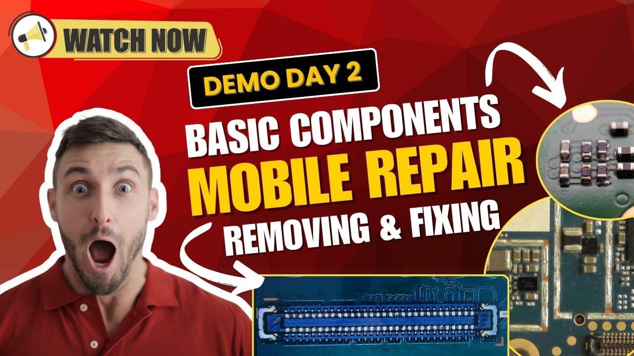 BASIC MOBILE REPAIRING| BASIC COMPONENT REMOVING & FIXING | MOBILE REPAIRING COURSE 