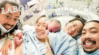 LABOR + DELIVERY | Birth Vlog | Herky and Milton have a human brother!