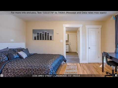 1540 Ames Street, Lakewood, CO home video tour