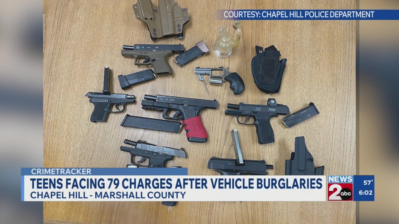 Teen facing 79 charges after vehicle burglaries in Chapel Hill
