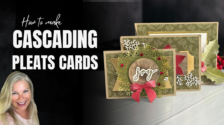 🔴 #FancyFoldCards: Make Stunning Cascading Pleats with Effortless Ease!