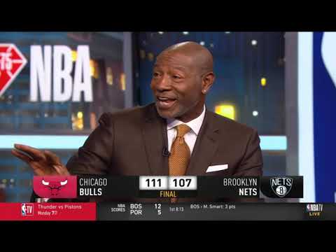 NBA GAMETIME | Sam Mitchell 'shocked Kevin Durant 28 Pts Double-Double in Bulls def. Nets 111-107 - NBA GAMETIME | Sam Mitchell 'shocked Kevin Durant 28 Pts Double-Double in Bulls def. Nets 111-107