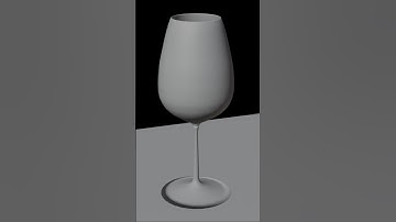 Wine Glass Model in Blender  #blender3dmodel #blender #wineglass
