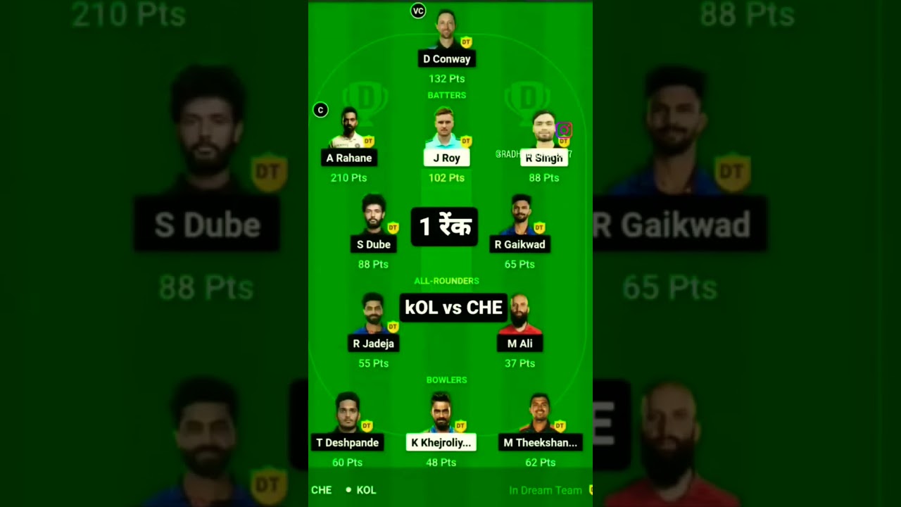 24 April 2023 TATA IPL KOL VS  CHE