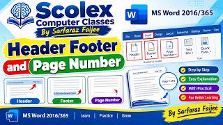 12. Insert Tab Header Footer and Page Number | Full Video in Hindi