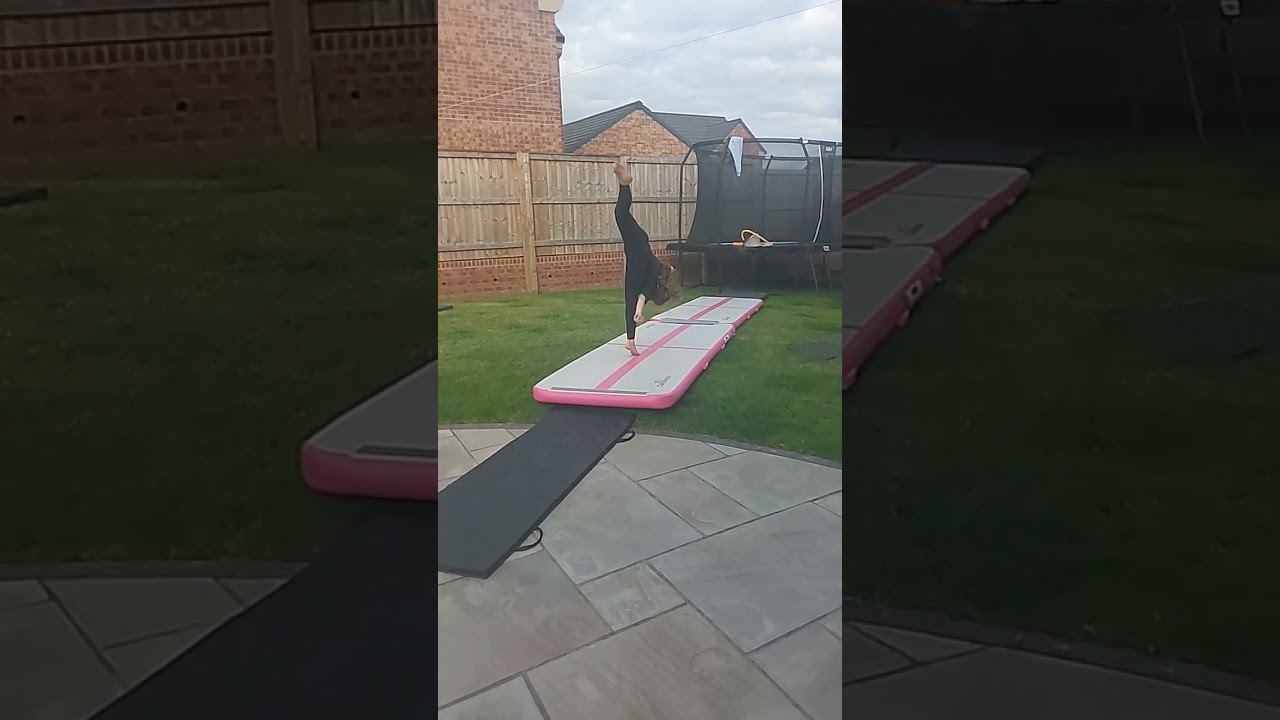 Airtrack gymnastics! Credit to Ella for filming!
