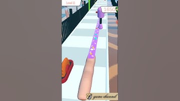 longest nail stack nail run 3d 😉😉 gameplay // l game channel // android & ios 864675 #shorts