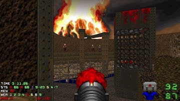 Final Doom: TNT Revilution - Map 9 "Bunker Complex" UV-Max in 5:31