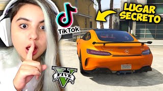 ENCONTREI 4 LUGARES SECRETOS TESTANDO os TIK TOKS mais VIRAIS do GTA V!!