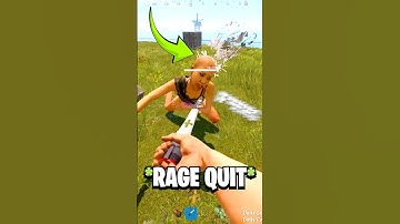 I MADE HIM RAGE QUIT.. 🤣 #rust #solo #shorts