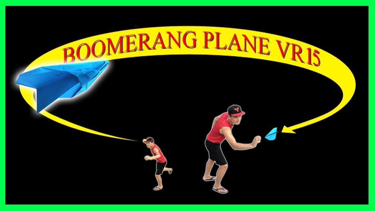 Cách gấp máy bay boomerang ver 15 | boomerang paper airplane 