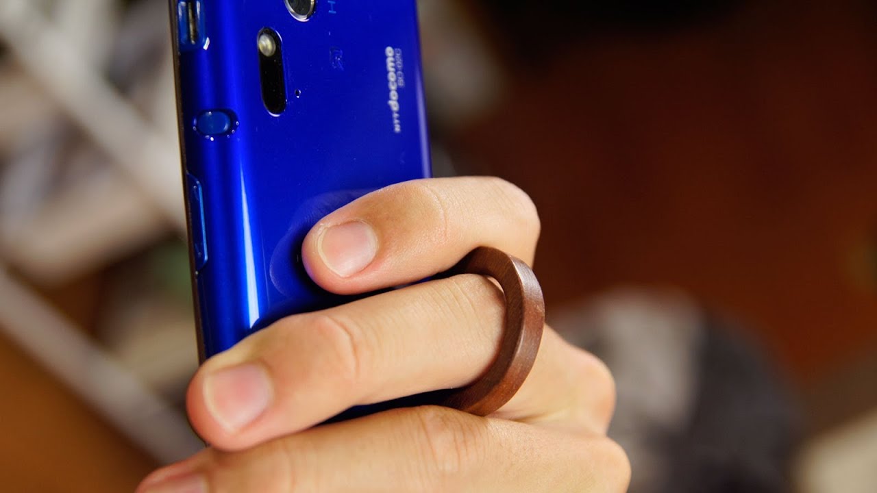 オシャレに特化！天然木使用のスマホ用リングストラップ