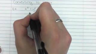 Converting Equations between Polar and Rectangular