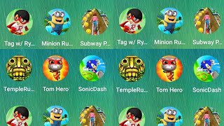 Subway princess, tiles hop, sonic rush, miraculous lady bug, tag with Ryan android running game screenshot 4