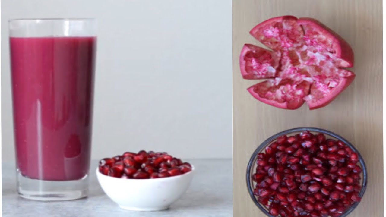 Pomegranate juice easy recipe YouTube