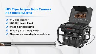 sanyipace all-in-one system drain camera with locator and meter counter