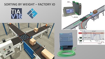Sorting by weight Factory IO - Programacion completa Tia Portal