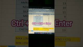 ✅Excel Formulas। #excel #excelformula #excelfunctions #max #length #shorts #computer #exceltips