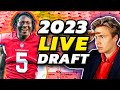 A 2023 Fantasy Football Mock Draft! (Live🔴)