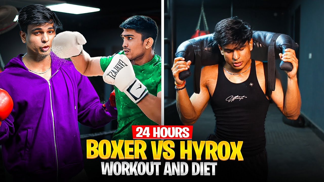 Boxer Vs Hyrox Workout And Diet for 24 hours